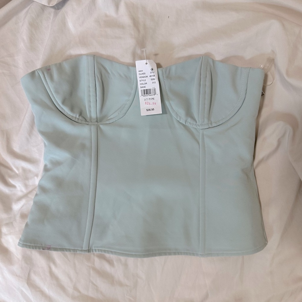 Sage Green Corset Top